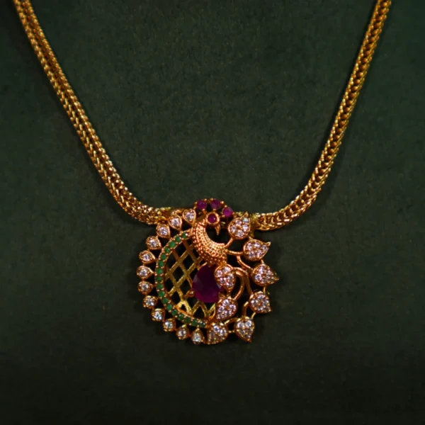 New Project - 2026-07-13T125742.370 Antique Peacock Pendant Necklace Set